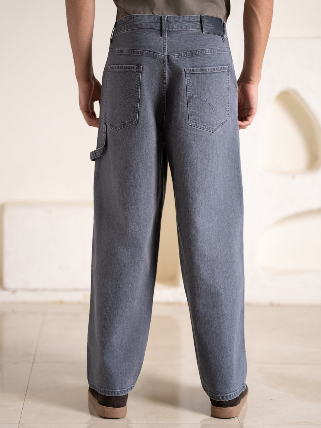 Concrete Grey Baggy Fit Jeans
