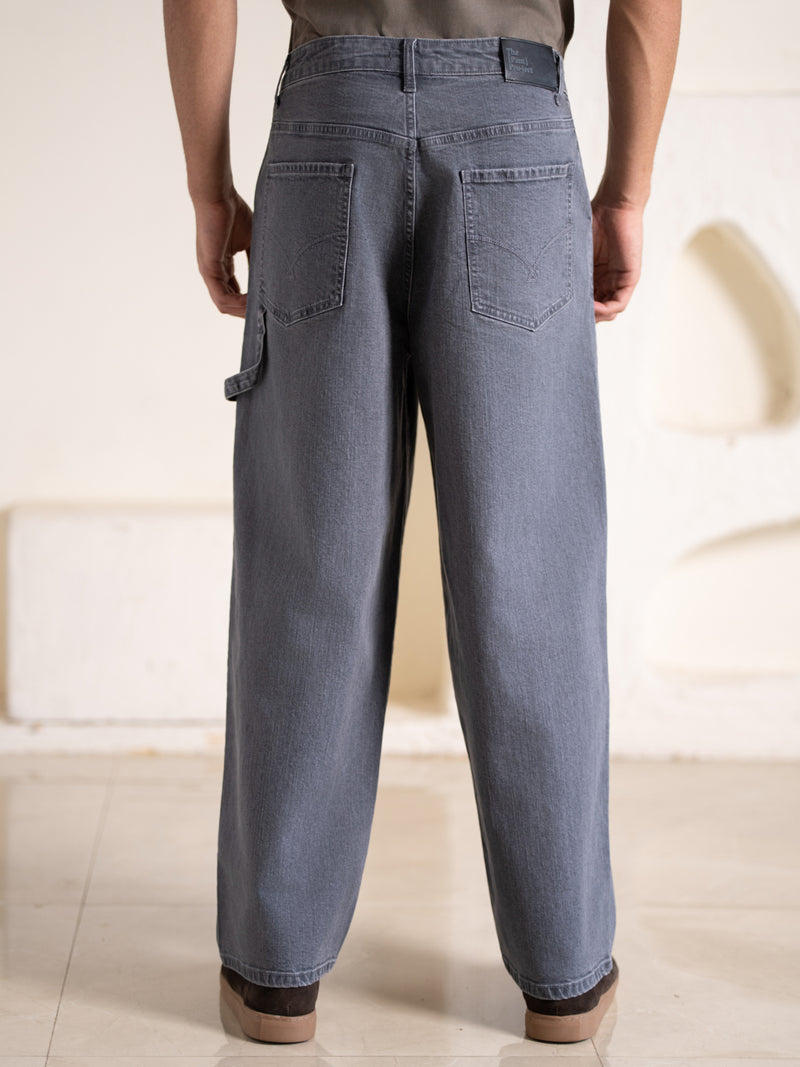 Concrete Grey Baggy Fit Jeans