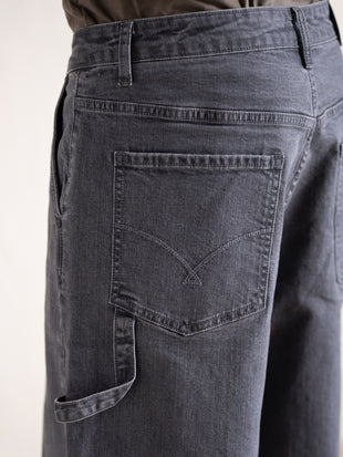 Concrete Grey Baggy Fit Jeans