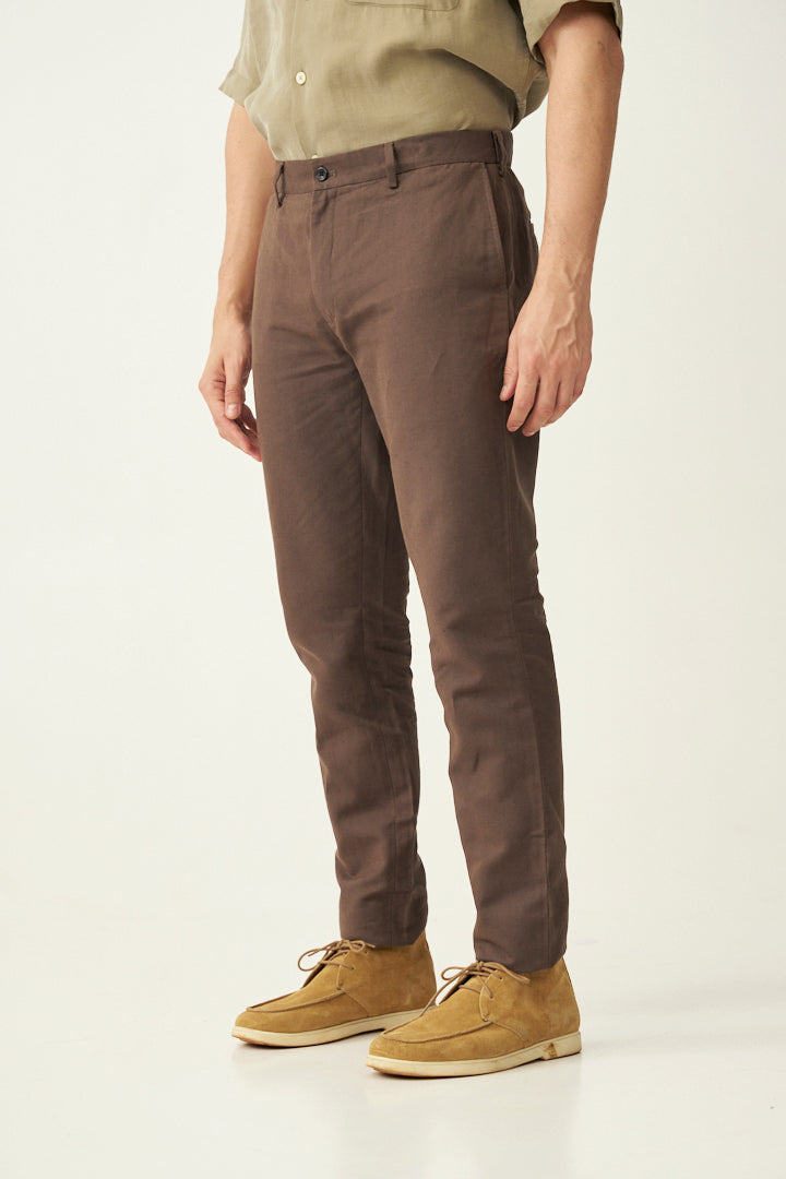 Etaupe Brown Linen Pants