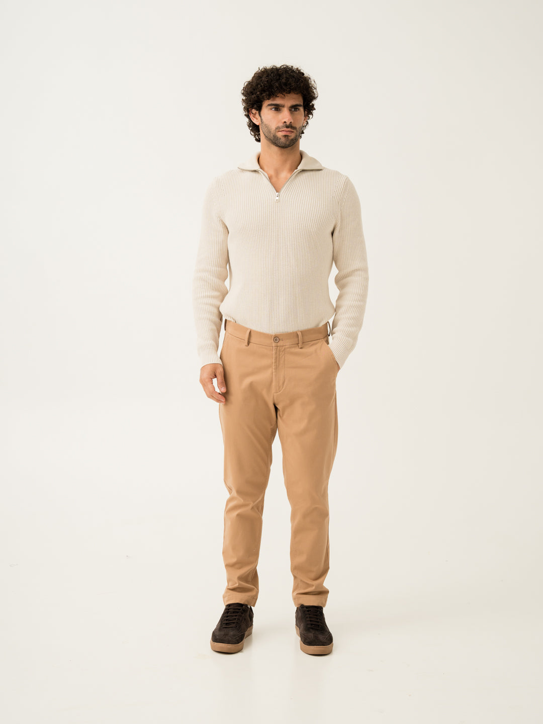 Court Khaki Slim Fit Stretch Chino Pants