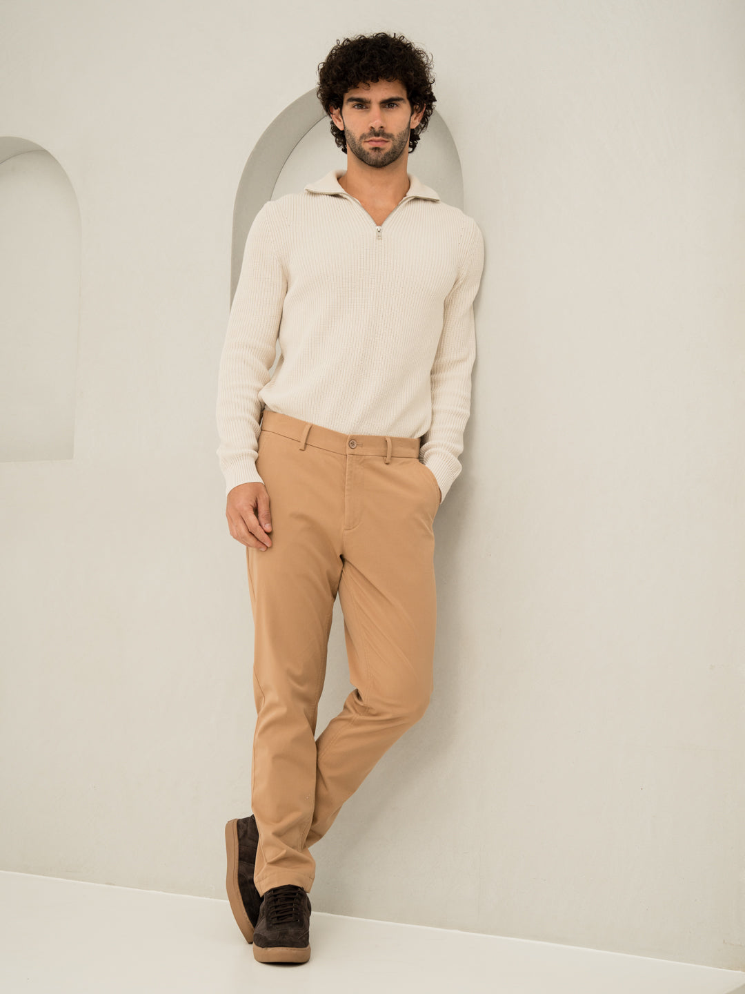 Court Khaki Slim Fit Stretch Chino Pants