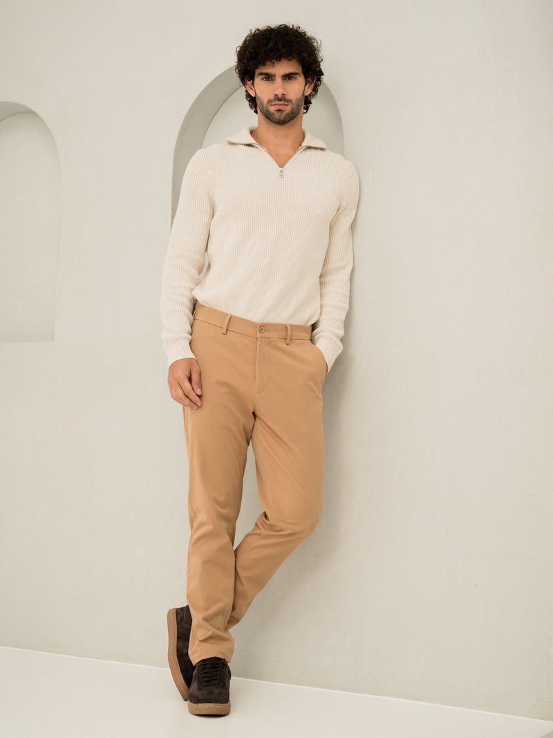 Court Khaki Slim Fit Stretch Chino Pants