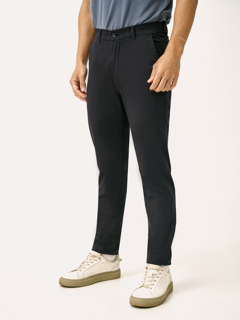 Box Black Slim Fit Stretch Chino Pants