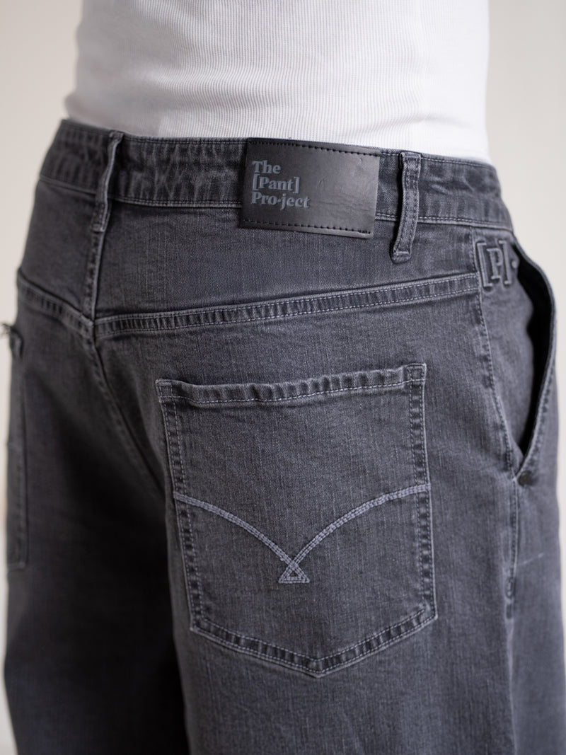 Leadstone Grey Baggy Fit Jeans