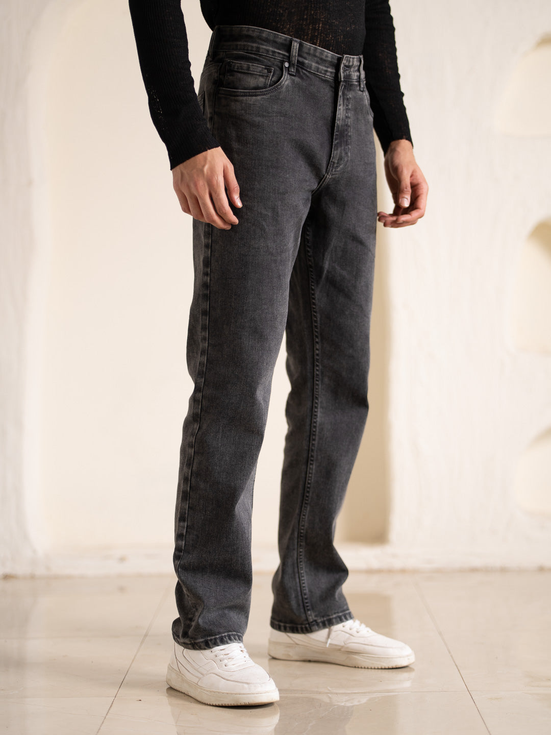 Cyclone Grey Cloud Wash Luxury Relaxed Fit Jeans