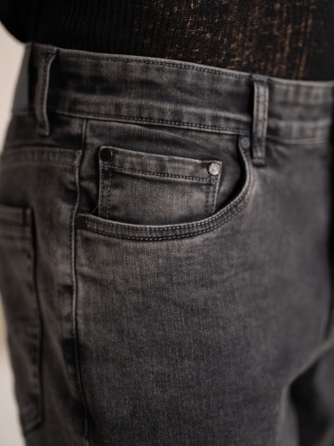 Cyclone Grey Cloud Wash Luxury Relaxed Fit Jeans