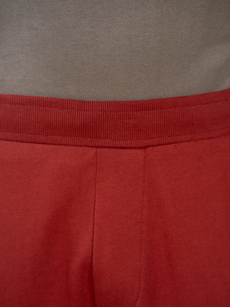 Trail Red Cotton Sweatpants