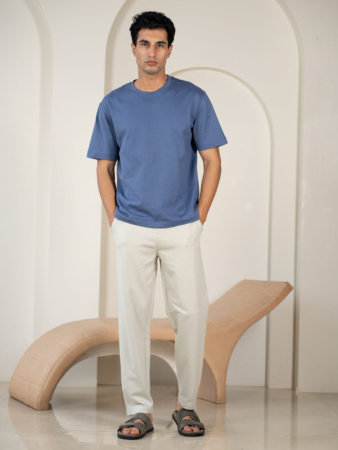 Mistline Grey Cotton Sweatpants