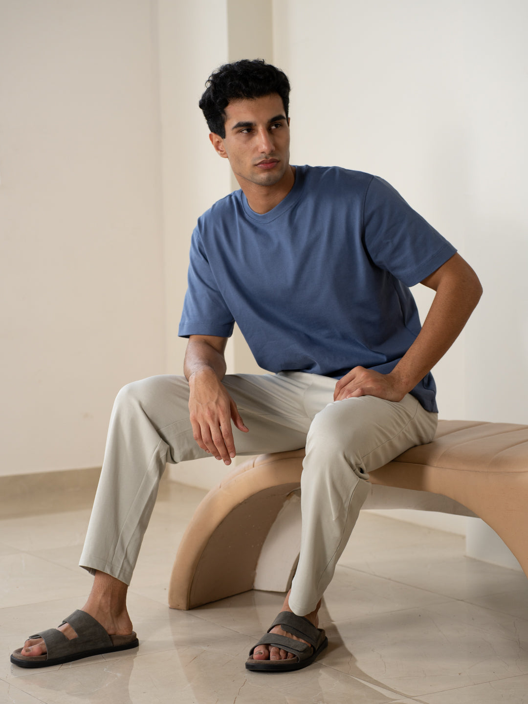 Mistline Grey Cotton Sweatpants