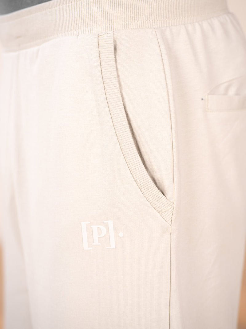 Atlas Cream Cotton Sweatpants
