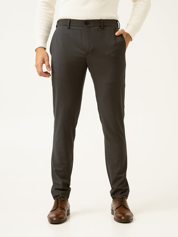 Geneva Grey Luxury Merino Wool Pants