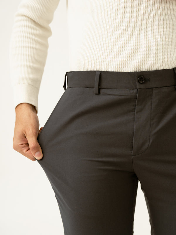 Geneva Grey Luxury Merino Wool Pants