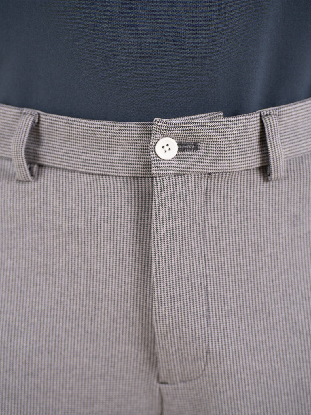 Theory Black Houndstooth Slim Fit Power Stretch Pants