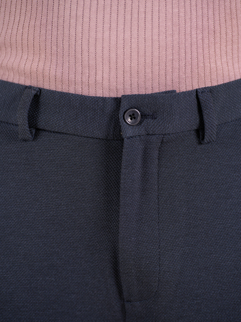 Render Blue Textured Slim Fit Power Stretch Pants