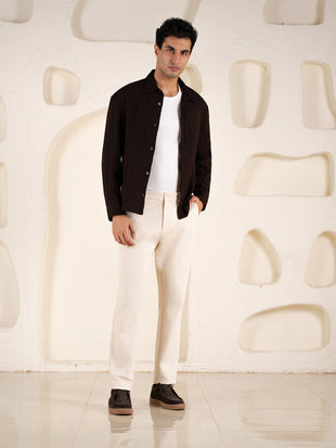 Malai Cream Soft-touch Slim Fit Power Stretch Pants