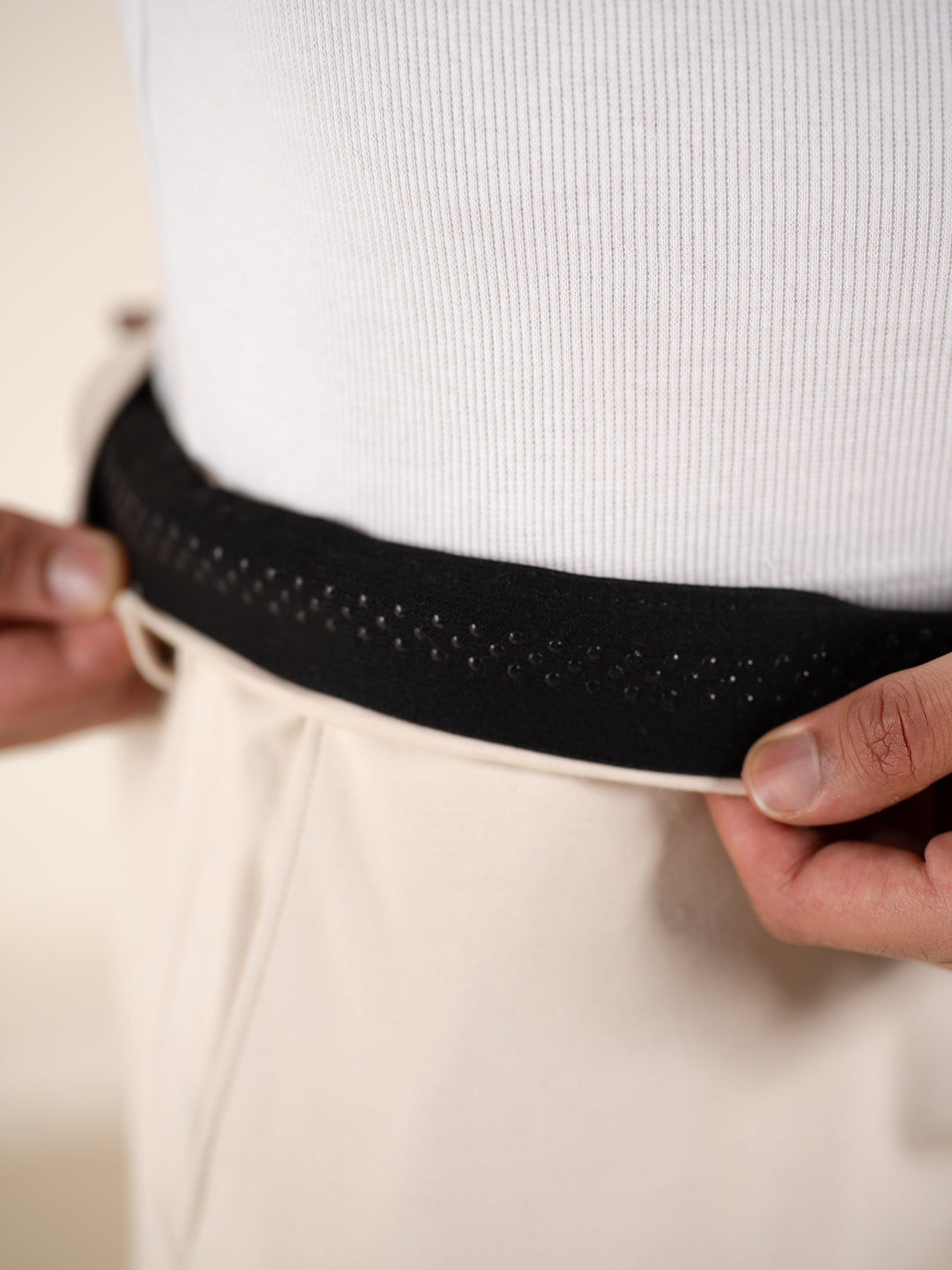 Malai Cream Soft-touch Slim Fit Power Stretch Pants