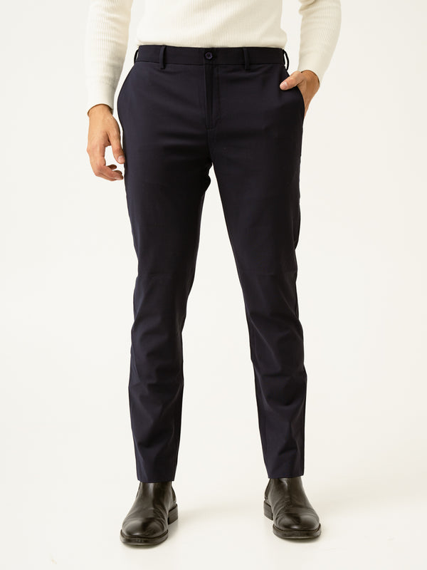 Venice Navy Luxury Merino Wool Pants