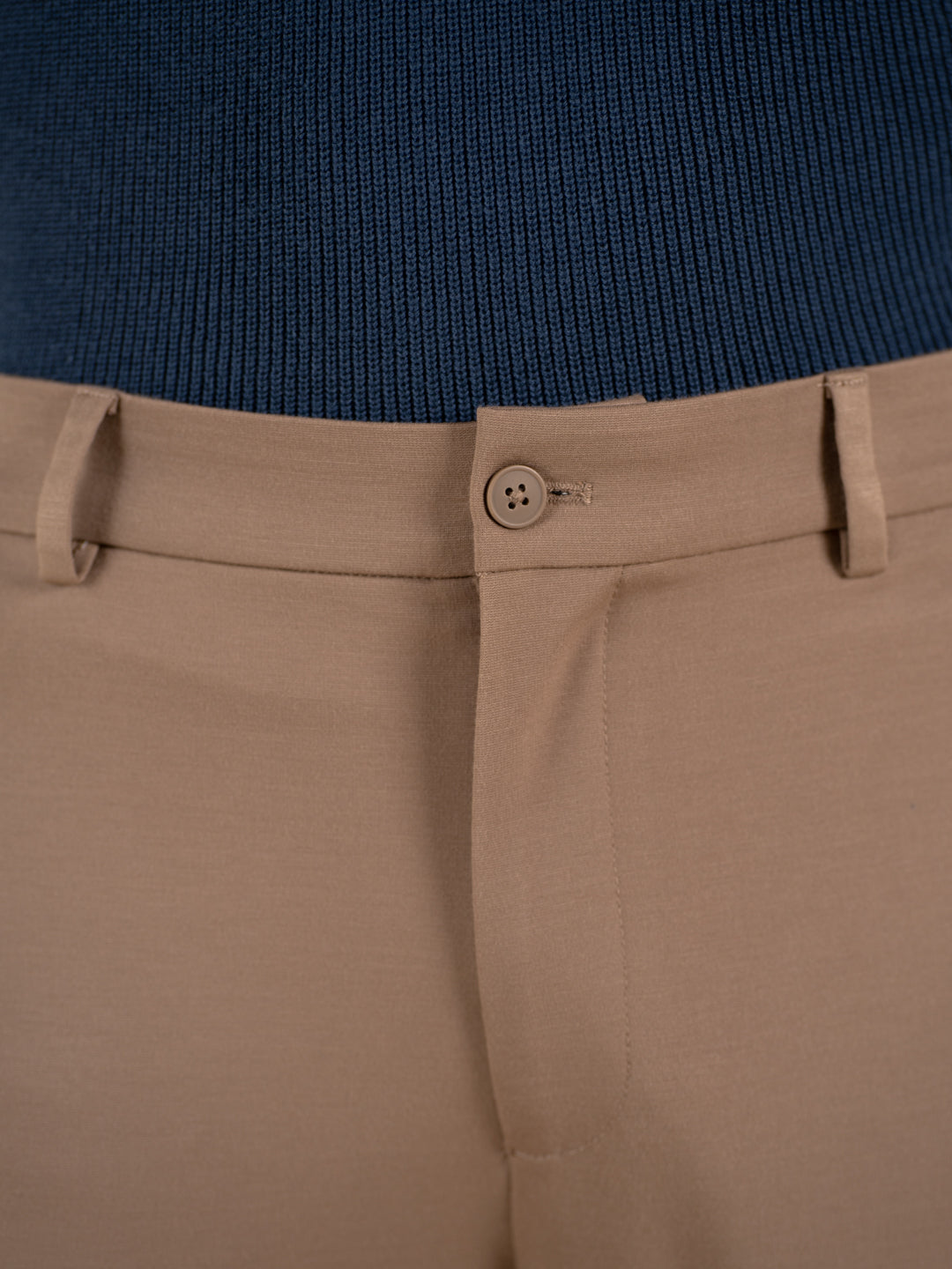 Malai Khaki Soft-touch Slim Fit Power Stretch Pants