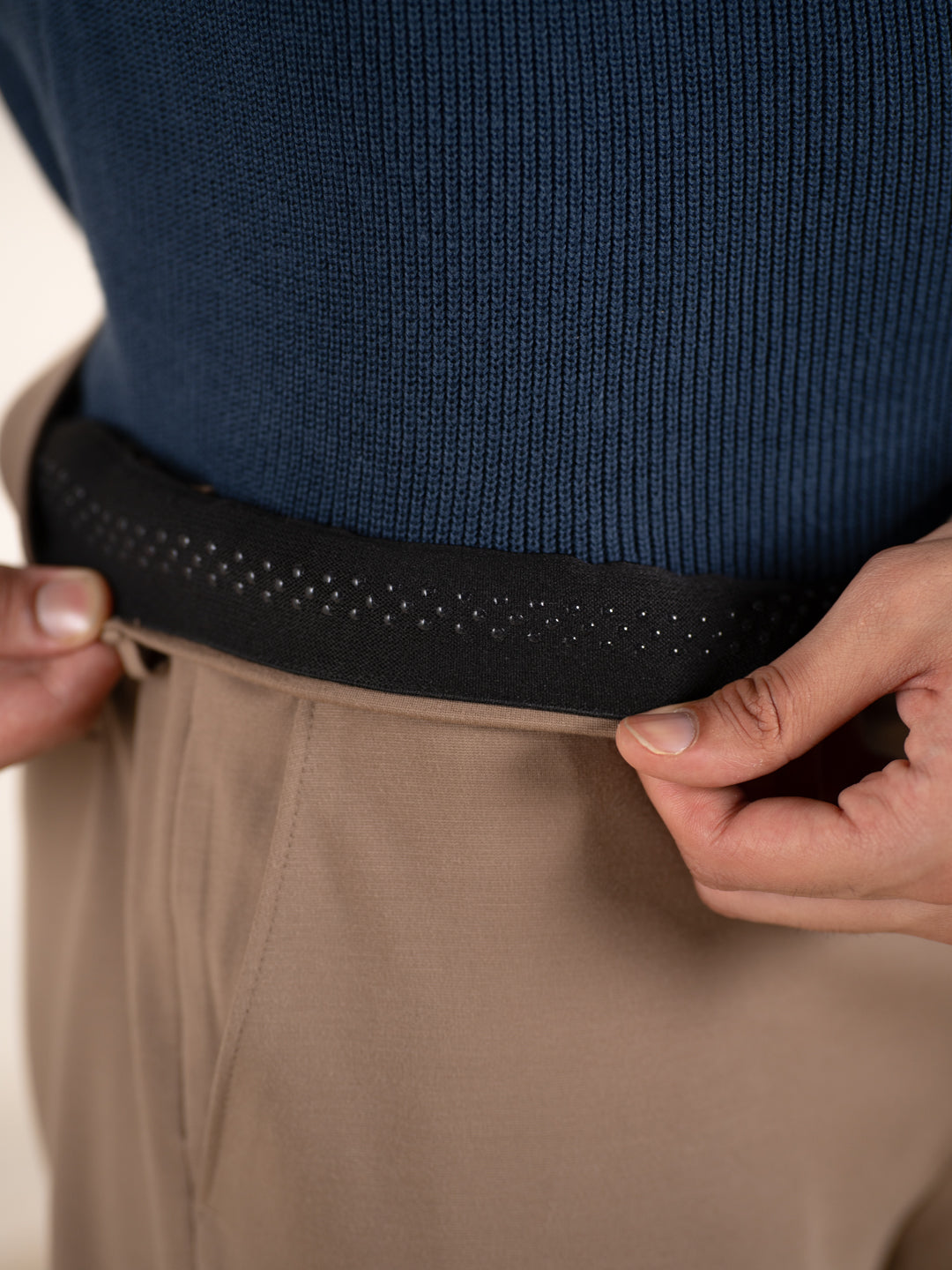 Malai Khaki Soft-touch Slim Fit Power Stretch Pants