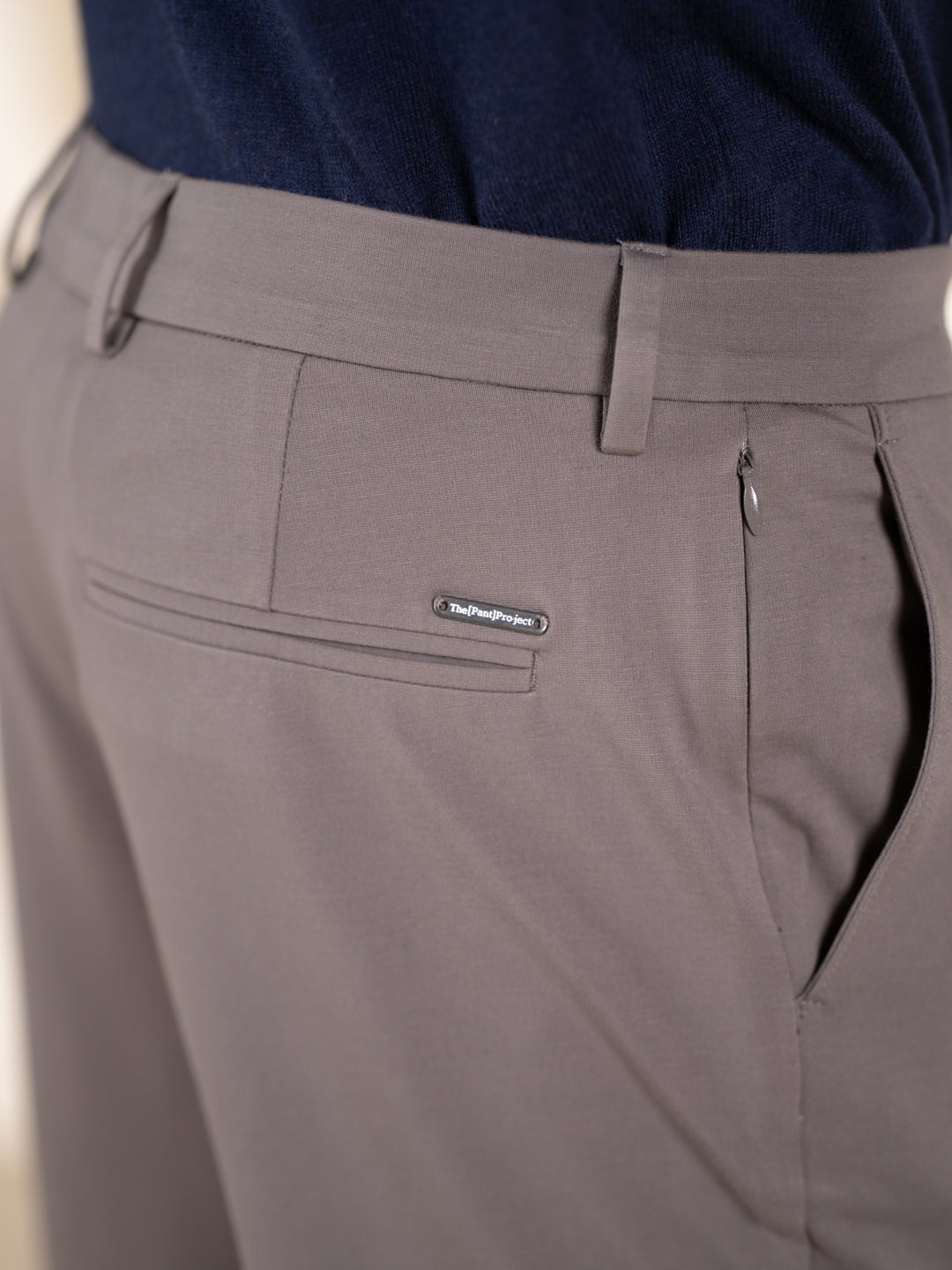 Malai Dark Grey Soft-touch Slim Fit Power Stretch Pants