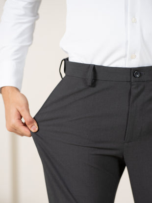 Shepherd Grey Houndstooth Slim Fit Stretch Formal Pants