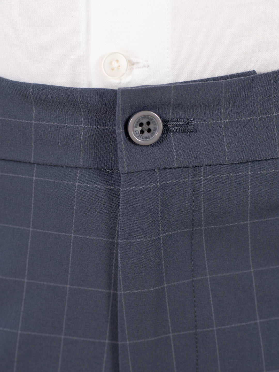 Architect Grey Checks Relaxed Fit Stretch Formal Pants