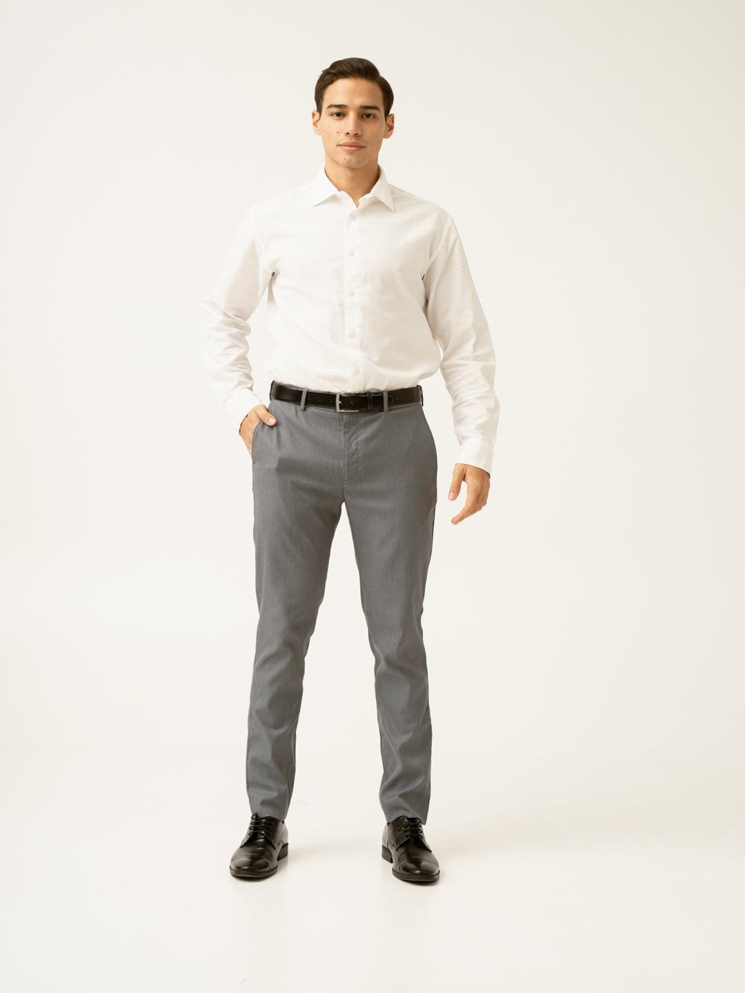 Jazz Grey Microdots Formal Pants