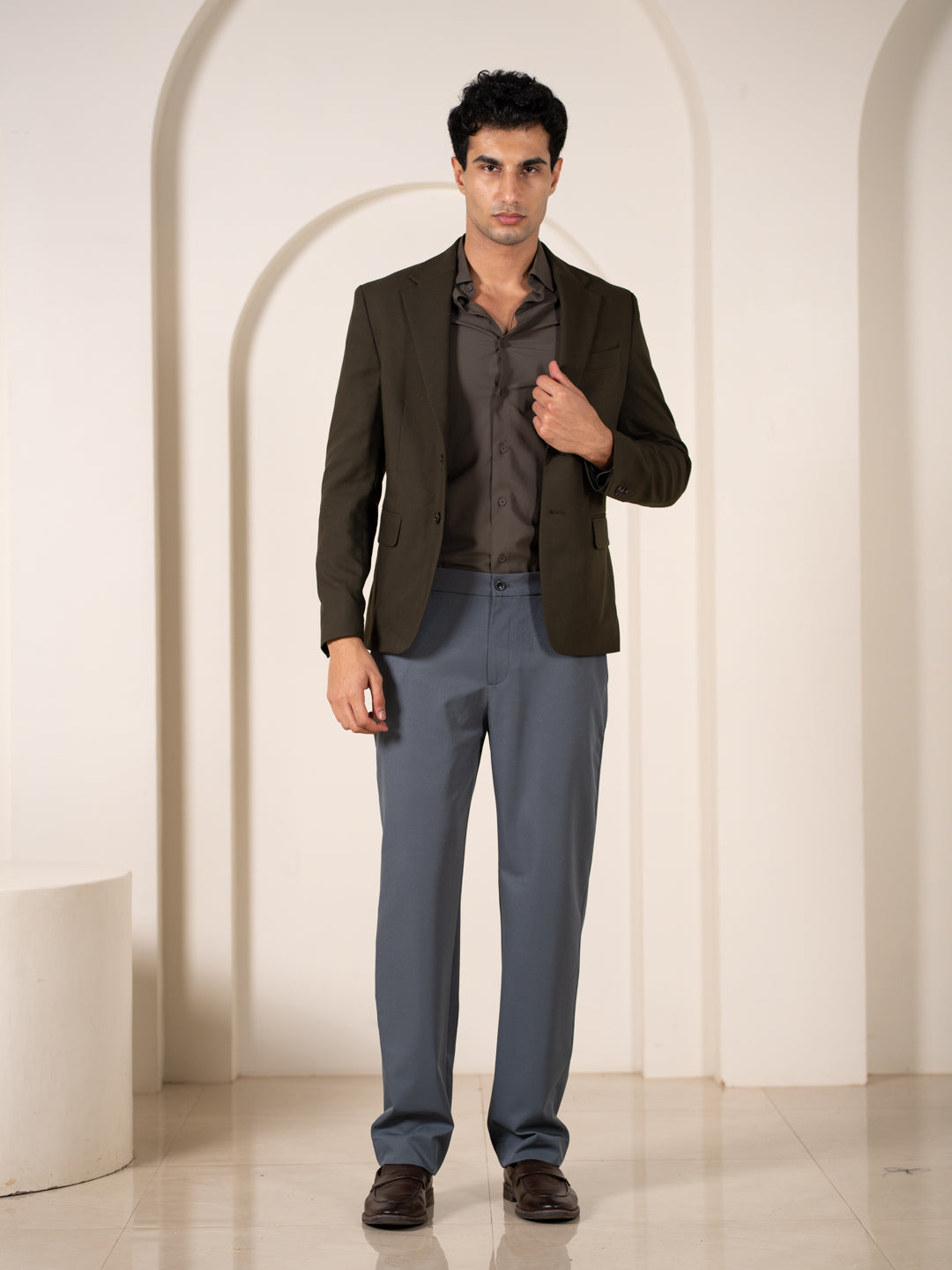 FreeFlow Grey 247 Relaxed Fit Smart Formal Trousers