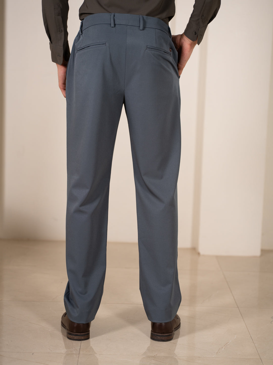 FreeFlow Grey 247 Relaxed Fit Smart Formal Trousers