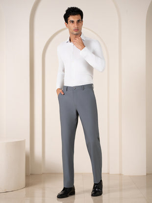 Go-to Grey 925 Relaxed Fit Smart Formal Trousers