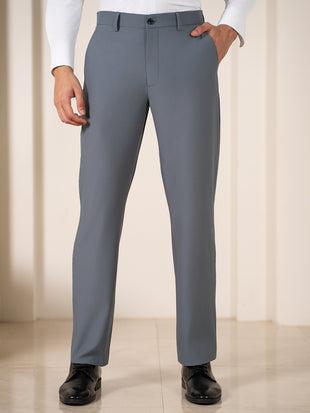 Go-to Grey 925 Relaxed Fit Smart Formal Trousers