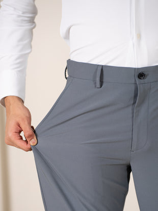 Go-to Grey 925 Relaxed Fit Smart Formal Trousers