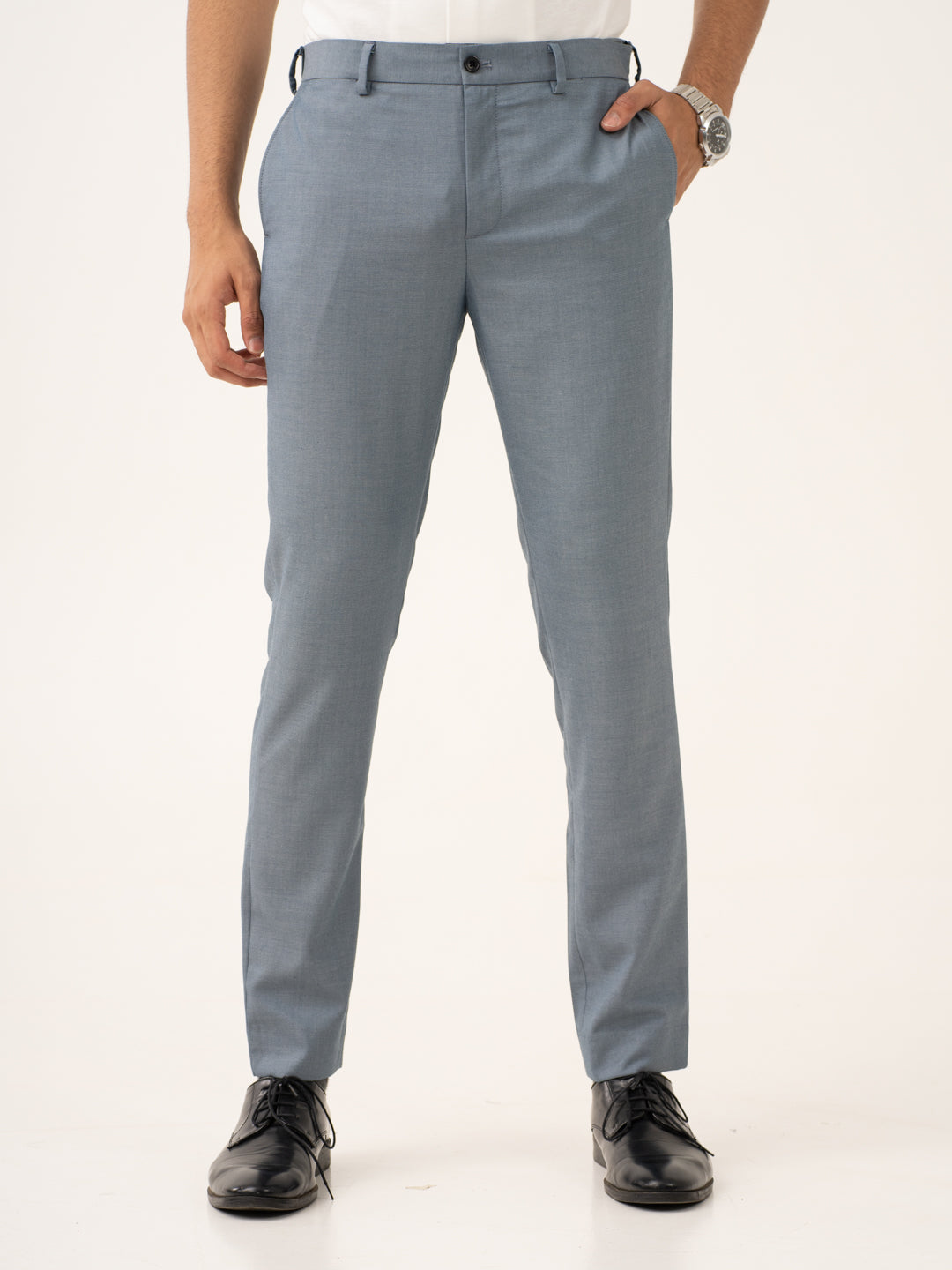 Vail Blue Twill Stretch Formal Pants