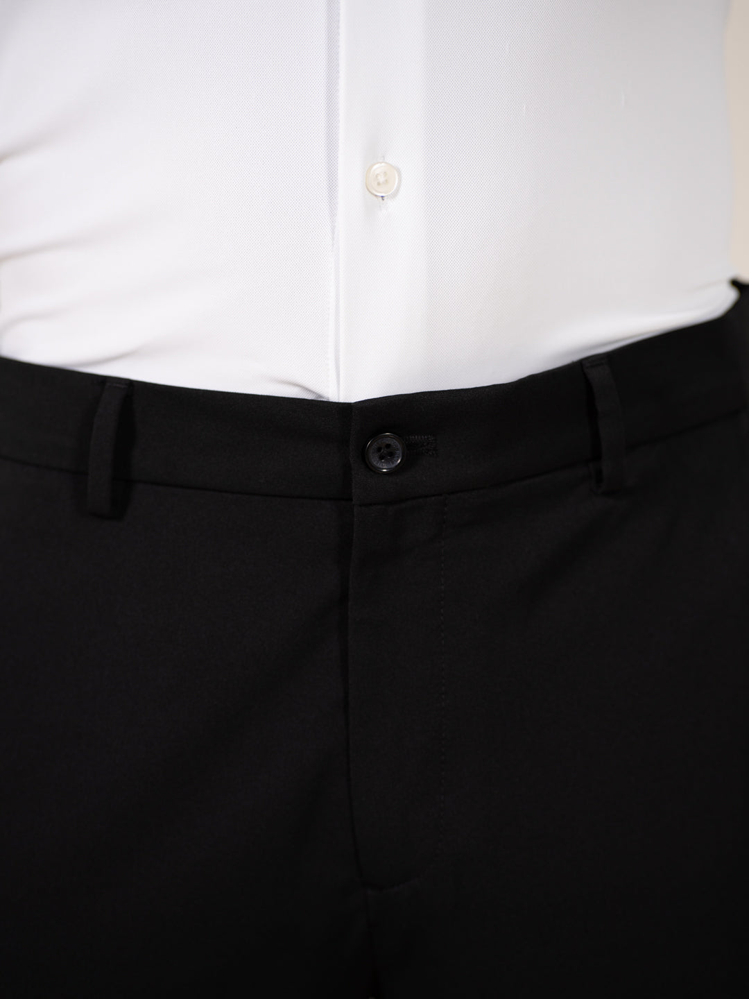 Weekday Black 925 Relaxed Fit Smart Formal Trousers