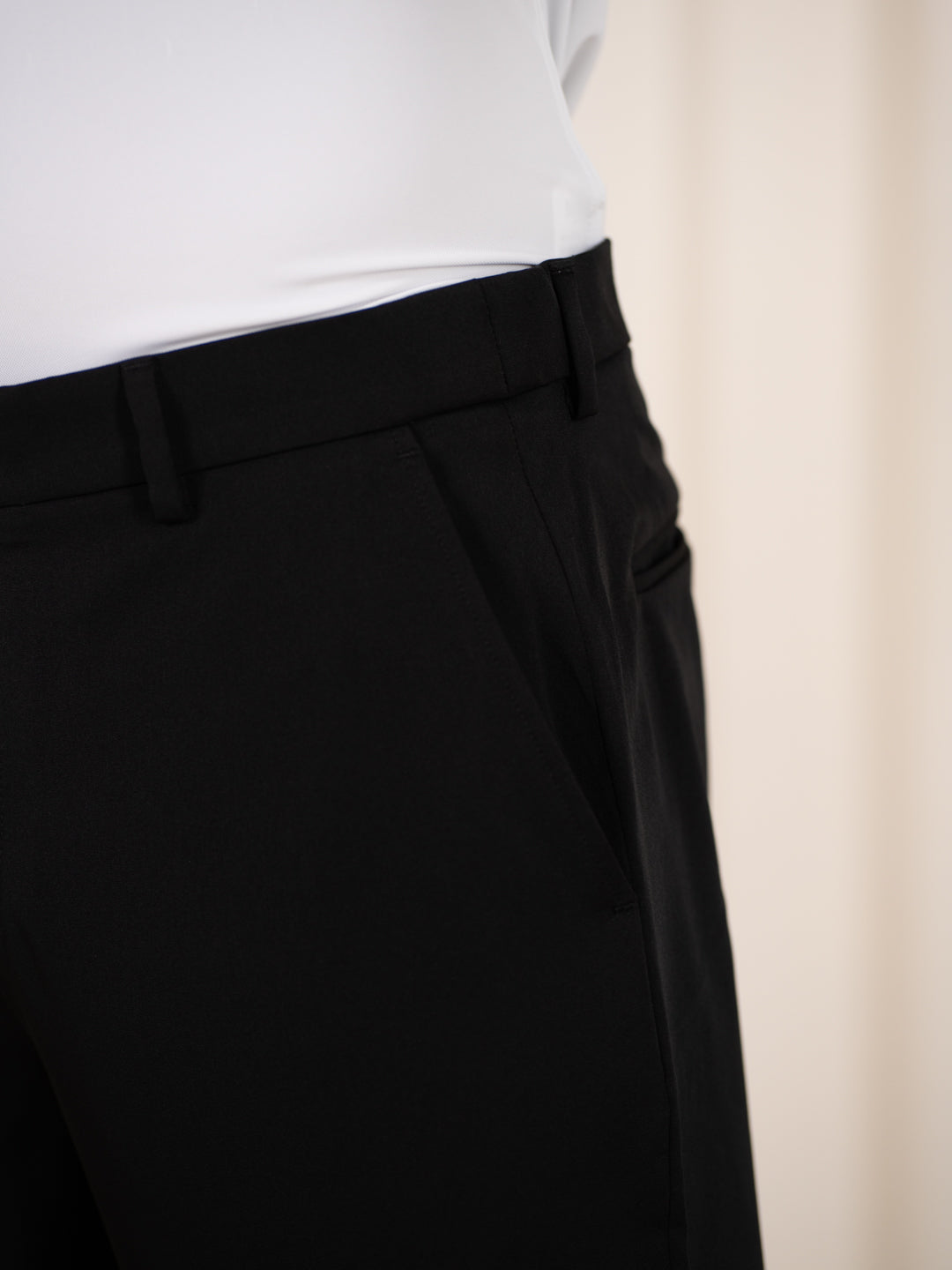 Weekday Black 925 Relaxed Fit Smart Formal Trousers