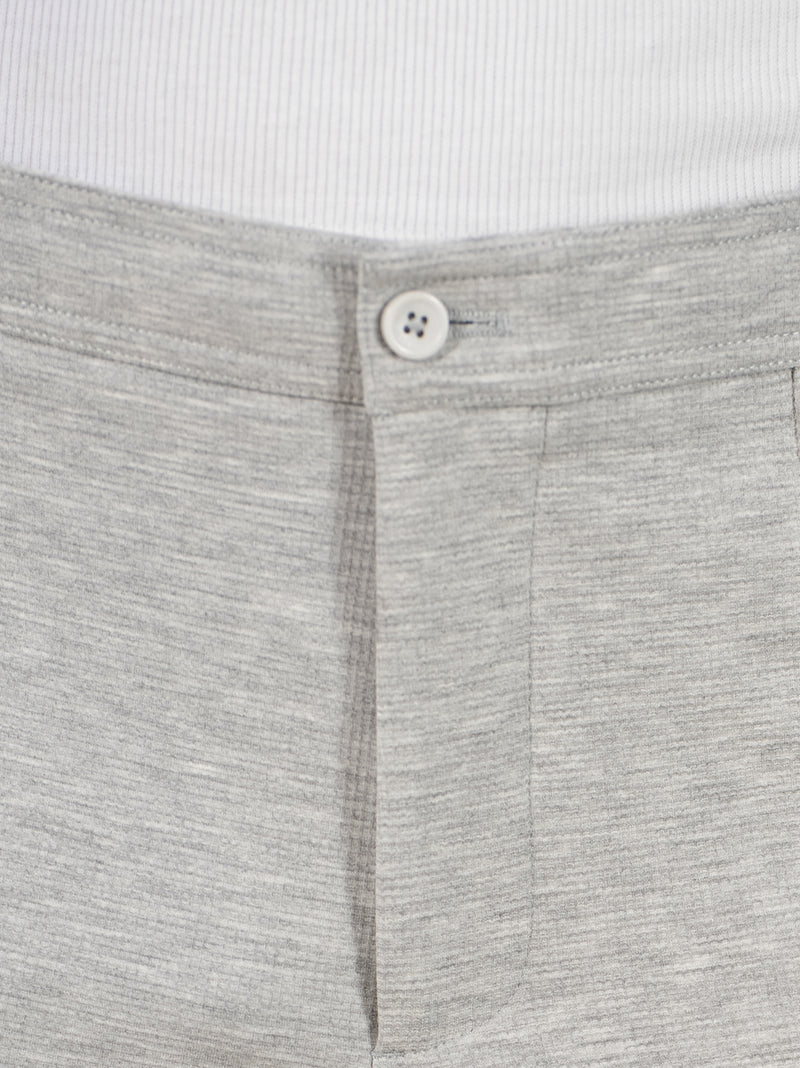 Aurest Grey Relaxed Fit Power-Stretch Korean Pintuck Pants