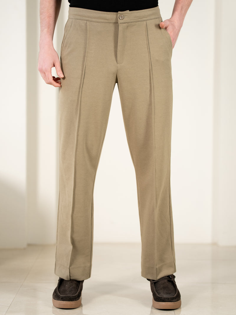Hawk Khaki Relaxed Fit Power-Stretch Korean Pintuck Pants