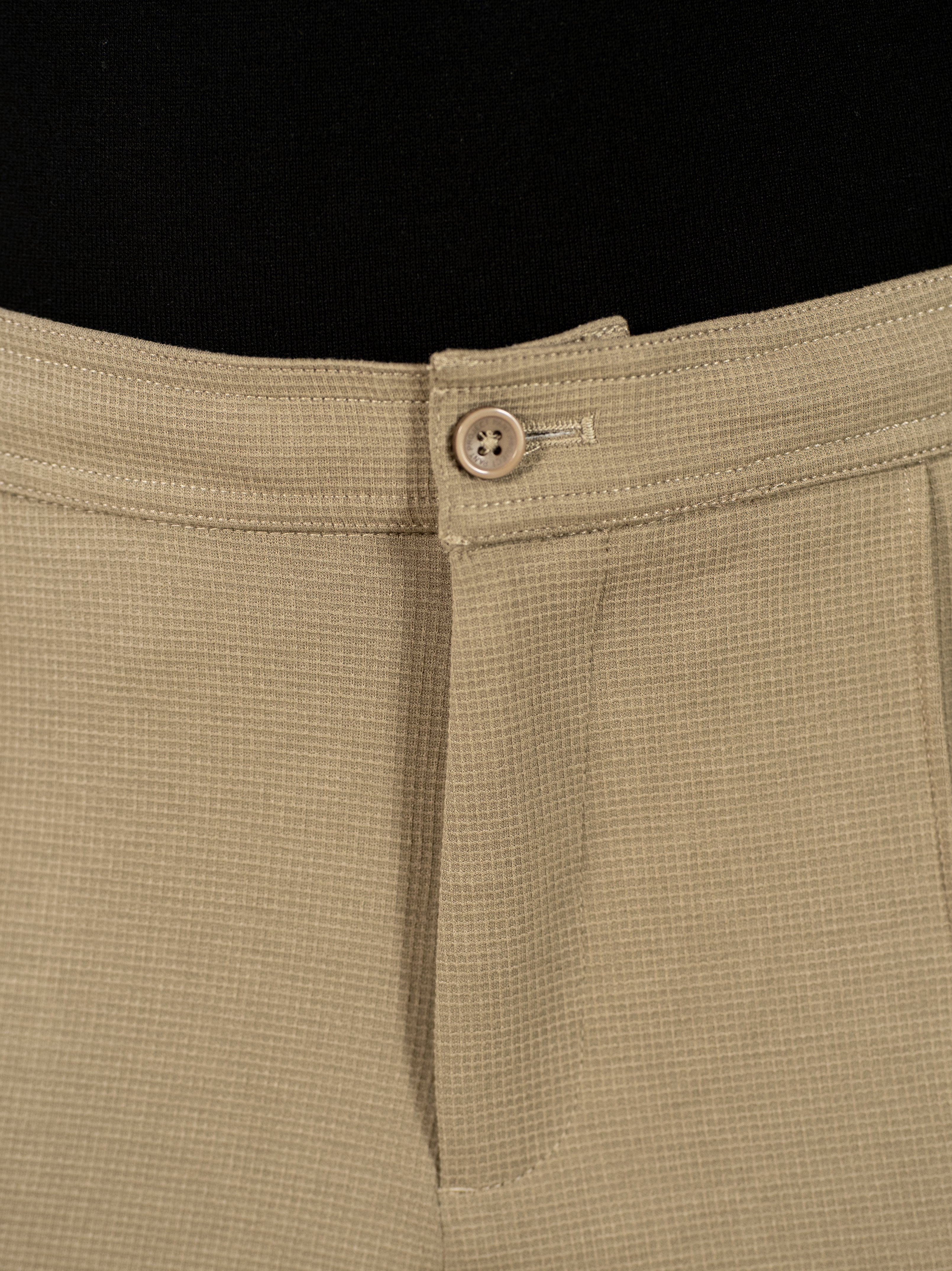 Hawk Khaki Relaxed Fit Power-Stretch Korean Pintuck Pants
