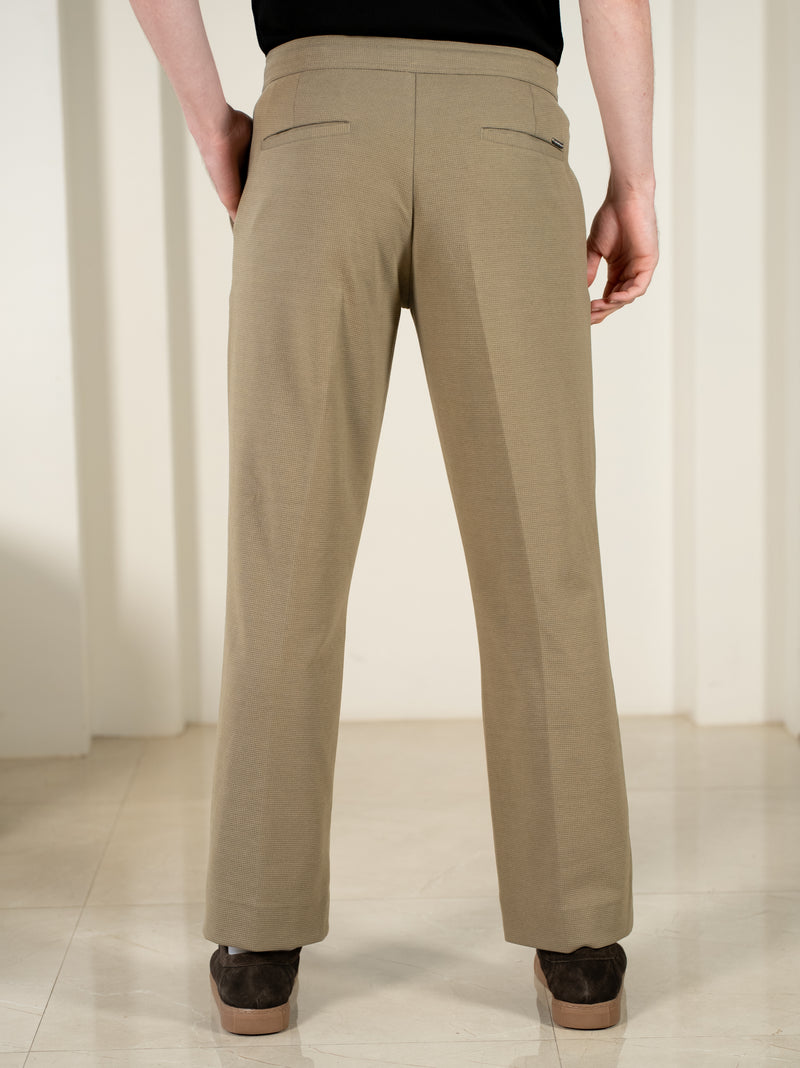 Hawk Khaki Relaxed Fit Power-Stretch Korean Pintuck Pants