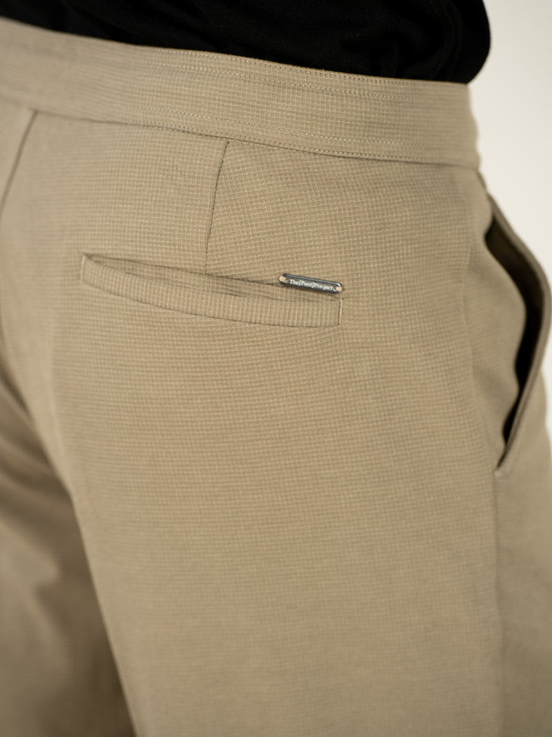 Hawk Khaki Relaxed Fit Power-Stretch Korean Pintuck Pants