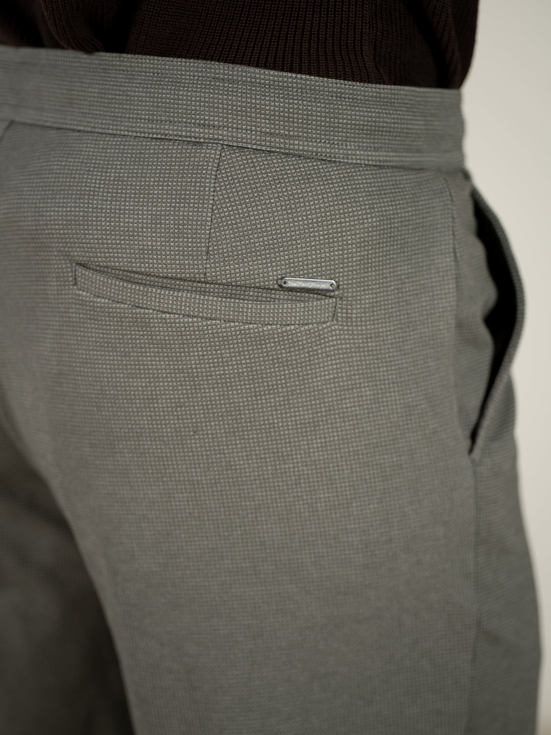 Viren Green Relaxed Fit Power-Stretch Korean Pintuck Pants