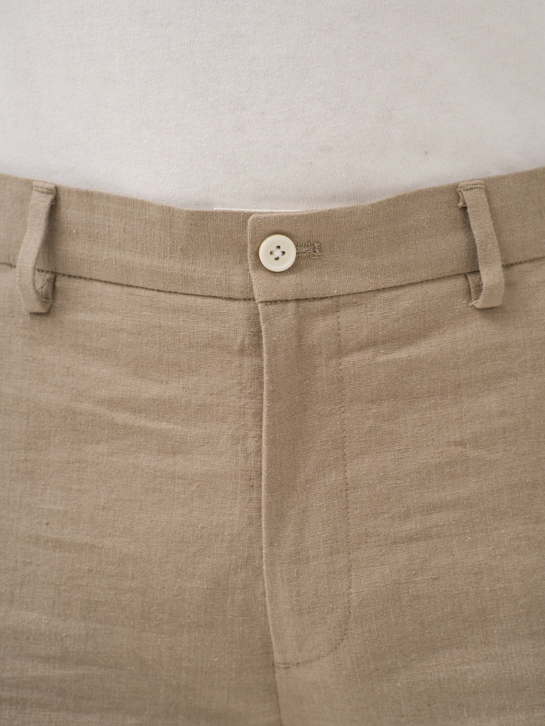 Hushfield Khaki Linen Sorona Pants