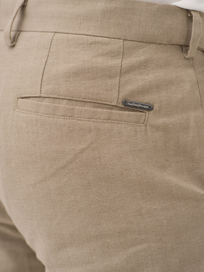 Hushfield Khaki Linen Sorona Pants