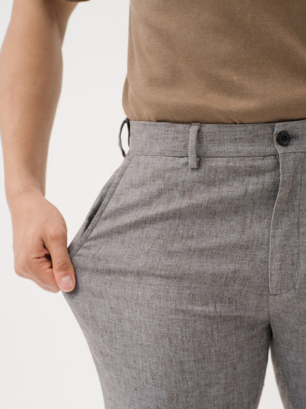 Earthkind Grey Linen Sorona Pants