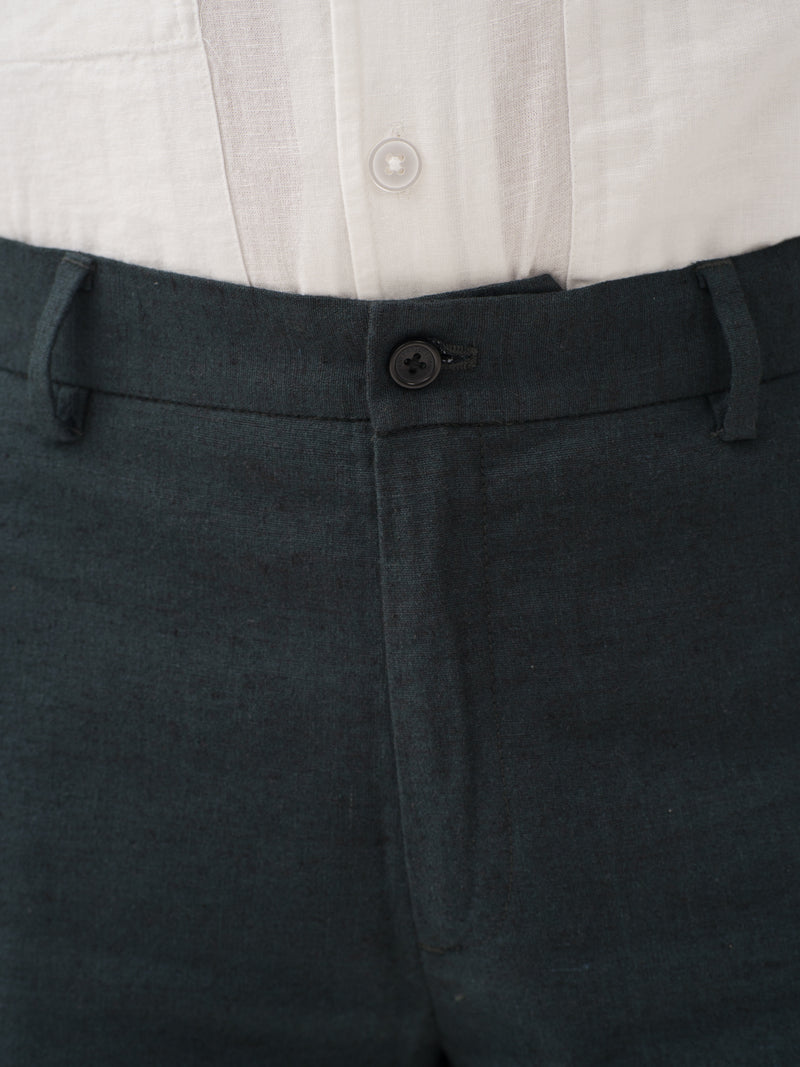 Plantide Green Linen Sorona Pants