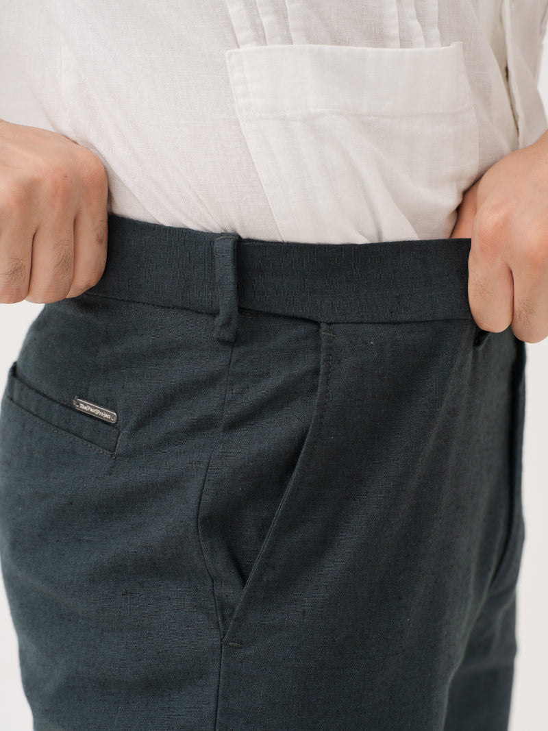 Plantide Green Linen Sorona Pants