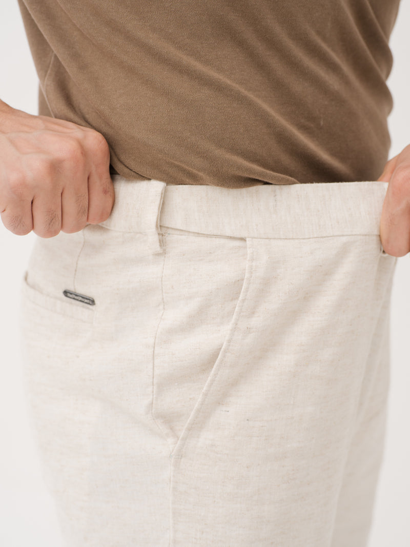 Reflora Cream Linen Sorona Pants