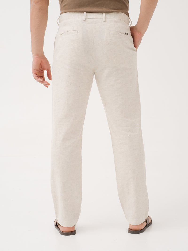 Reflora Cream Linen Sorona Pants