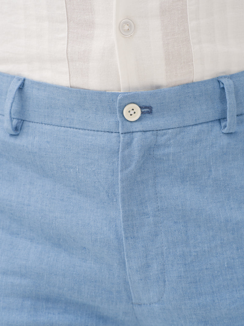 Breatheloop Blue Linen Sorona Pants